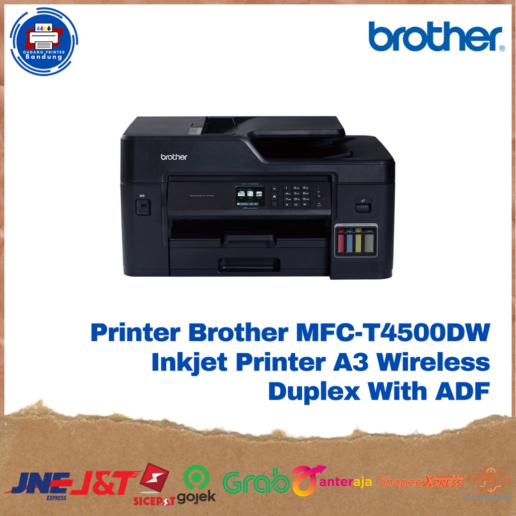 Printer Brother MFC-T4500DW Inkjet Printer A3 Wireless Duplex With ADF