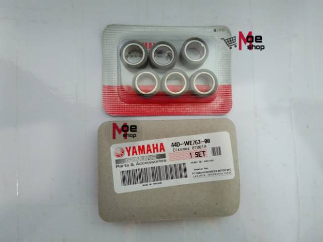 Roller Xeon / Mio M 3 Asli Original Yamaha Weight Set 6pcs 44D-WE763-00 Batu Timbangan Ori Orisinil