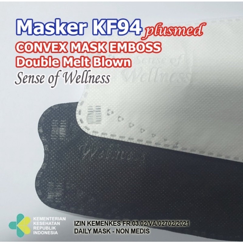 Masker KF94 Convex Mask 4Ply Non Medis Korea KF 94 Disposable 4 Ply No Evo Mask - Masker KF94 1 PACK 10 PCS