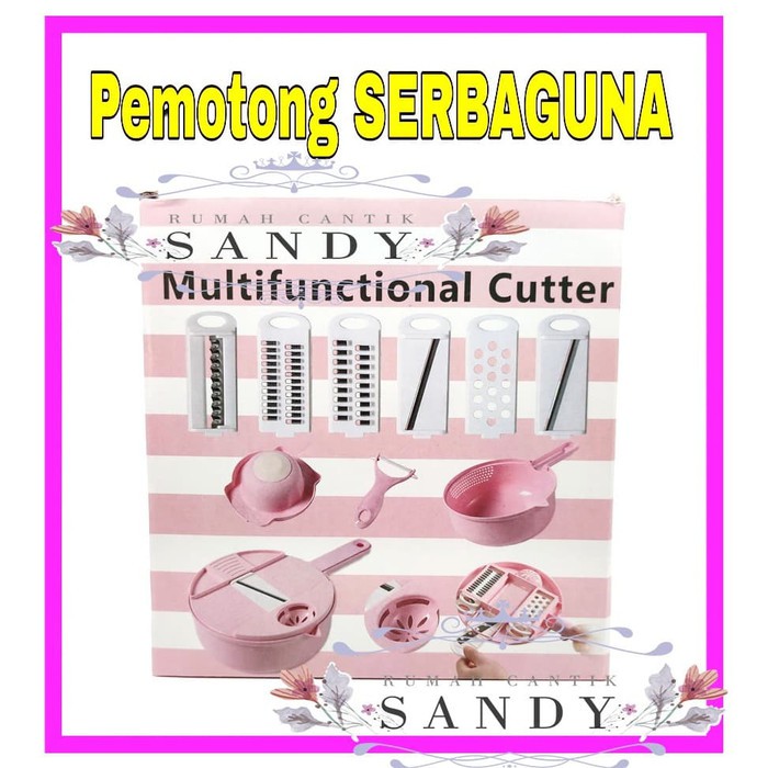 Alat Pemotong Sayuran 12 In 1 - SET Parutan Sayur & Buah Serbaguna
