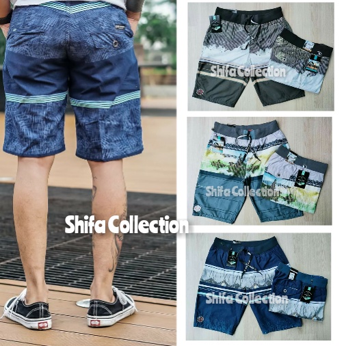 Celana Pendek Chinos RIP Pria Motif Printing - Bahan Kanvas Twill - Ukuran (28 sampai 38)