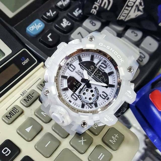 Jam Tangan Gshock GWG1000 Water Resist Renang - Transparan Putih