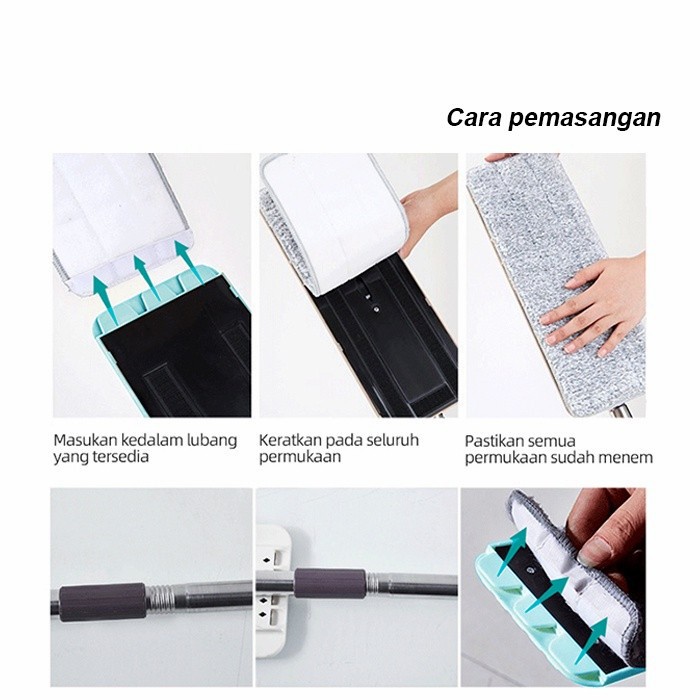 PEL LANTAI ULTRA SPIN MOP PENGERING STAINLESS ANTI KARAT BERPUTAR 360 DERAJAT KAIN MICROFIBER