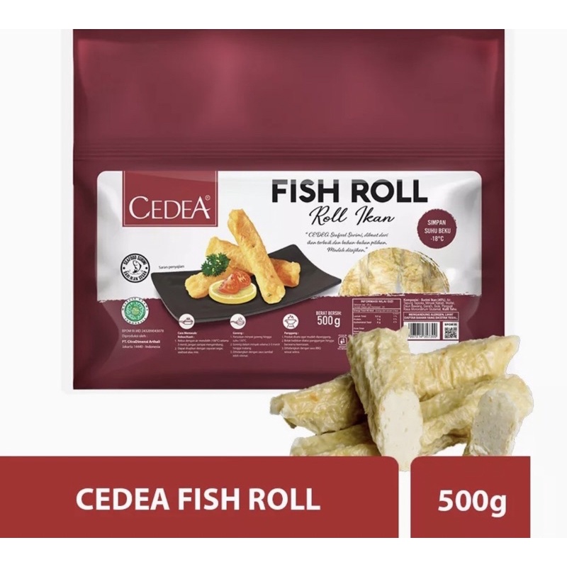 

CEDEA FISH ROLL 500gr / IKALN OLAHAN CEDEA BENTUK ROLL 500GR