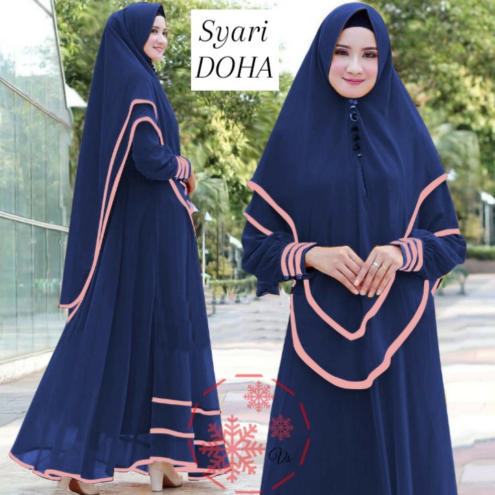 GAMIS SYAR I MUSLIM BUSUI DOHA / GAMIS MUSLIM BUSUI / GAMIS POLOS SYAR I / GAMIS MAXI TERBARU