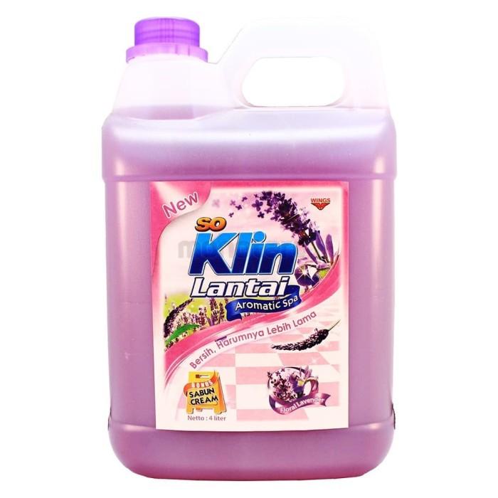 So Klin Lantai Floral Lavender 4 Liter | Soklin Lantai 4Liter 4L 4 L