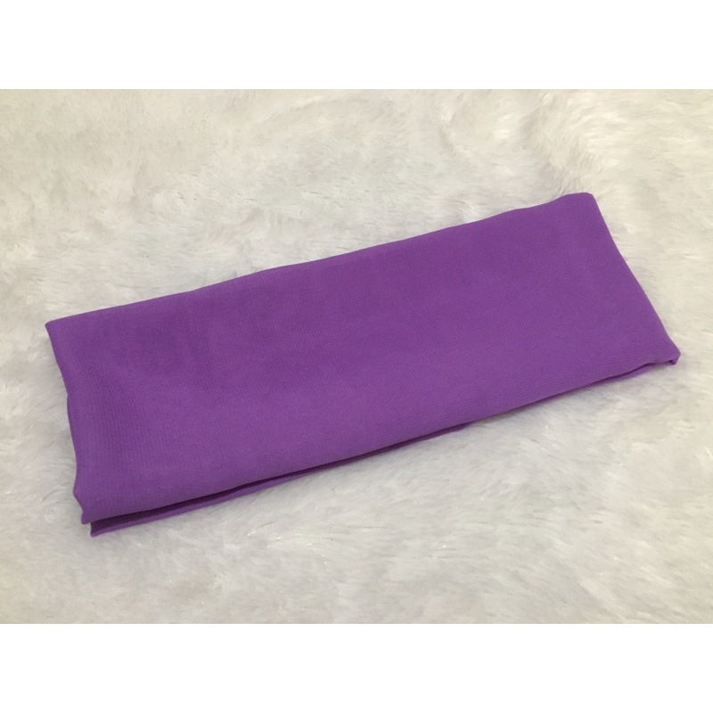 Selendang Sifon Halus / Selendang Chiffon Bali / Senteng Bali (2,4 meter)-Ungu Lilac