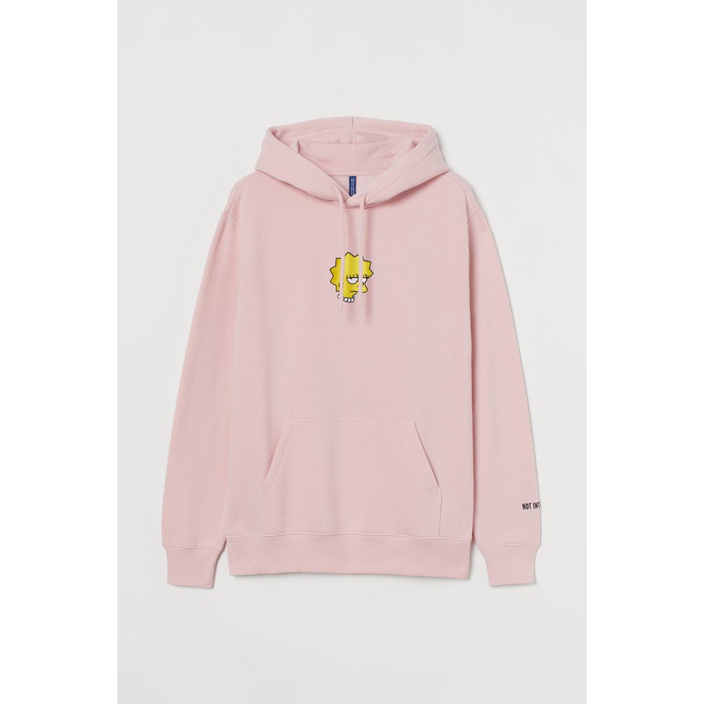 Hoodie Jaket H&M hnm The Simpsons Light Pink Original