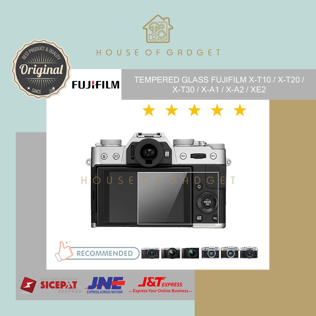 Screen Guard Protector / Tempered Glass Kamera Mirrorless Camera Fujifilm XA1 XA2 XE3 XT10 XT20 XT30