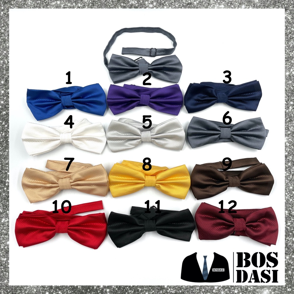 DASI KUPU KUPU DEWASA MOTIF BINTIK PREMIUM QUALITY / BOW TIE PREMIUM