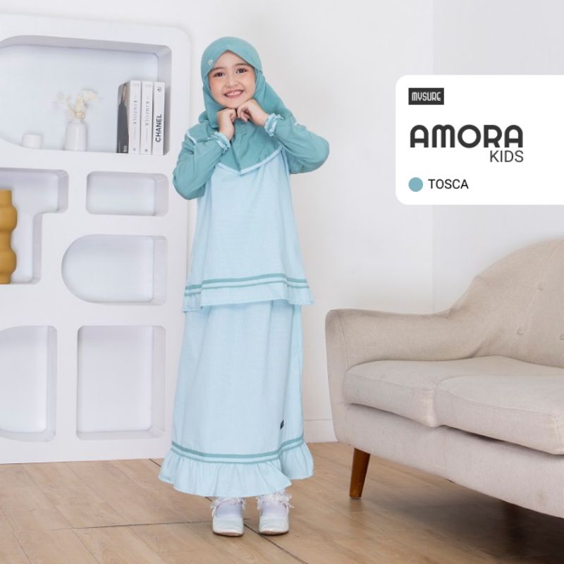 BAJU ROK MUSLIM ANAK © AMORA DRESS KIDS SET MYSURE