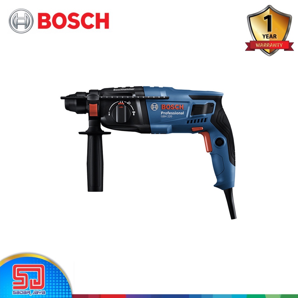 Bosch GBH 220 Mesin Bor Beton Listrik Rotary Hammer Impact Drill Tembok