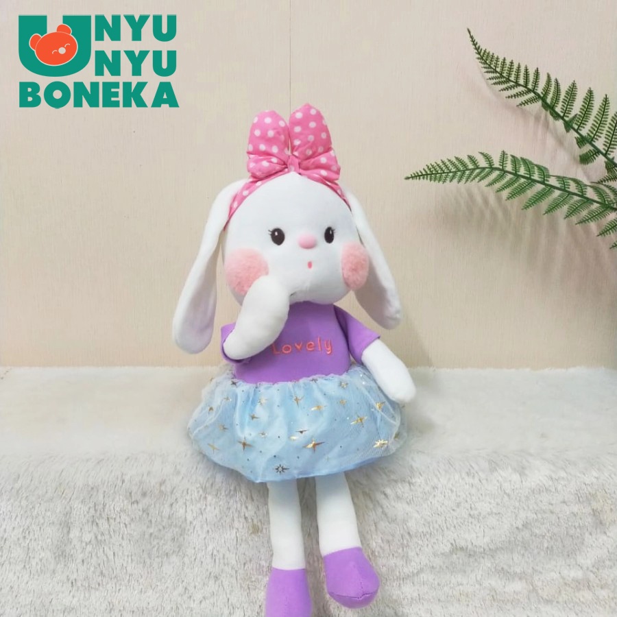 Boneka Rabbit Dress Size 12&quot;/45cm/mainananak/hadiah/bonekalucu/animal