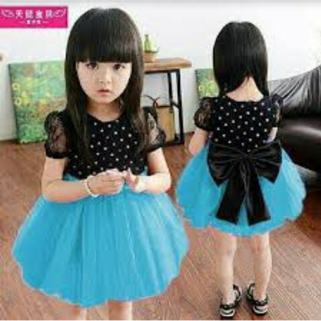 FWG -  SHAN SHAN POLKA KIDS / DRES ANAK WANITA TERBARU / DRESS ANAK CANTIK POLKADOT