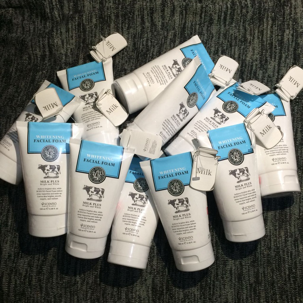 [READY] Scentio Milk Plus Whitening Q10 Facial Foam Beauty Buffet