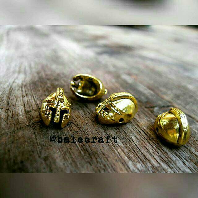 Bahan gelang Spartan slider tipe A untuk beads metal gold