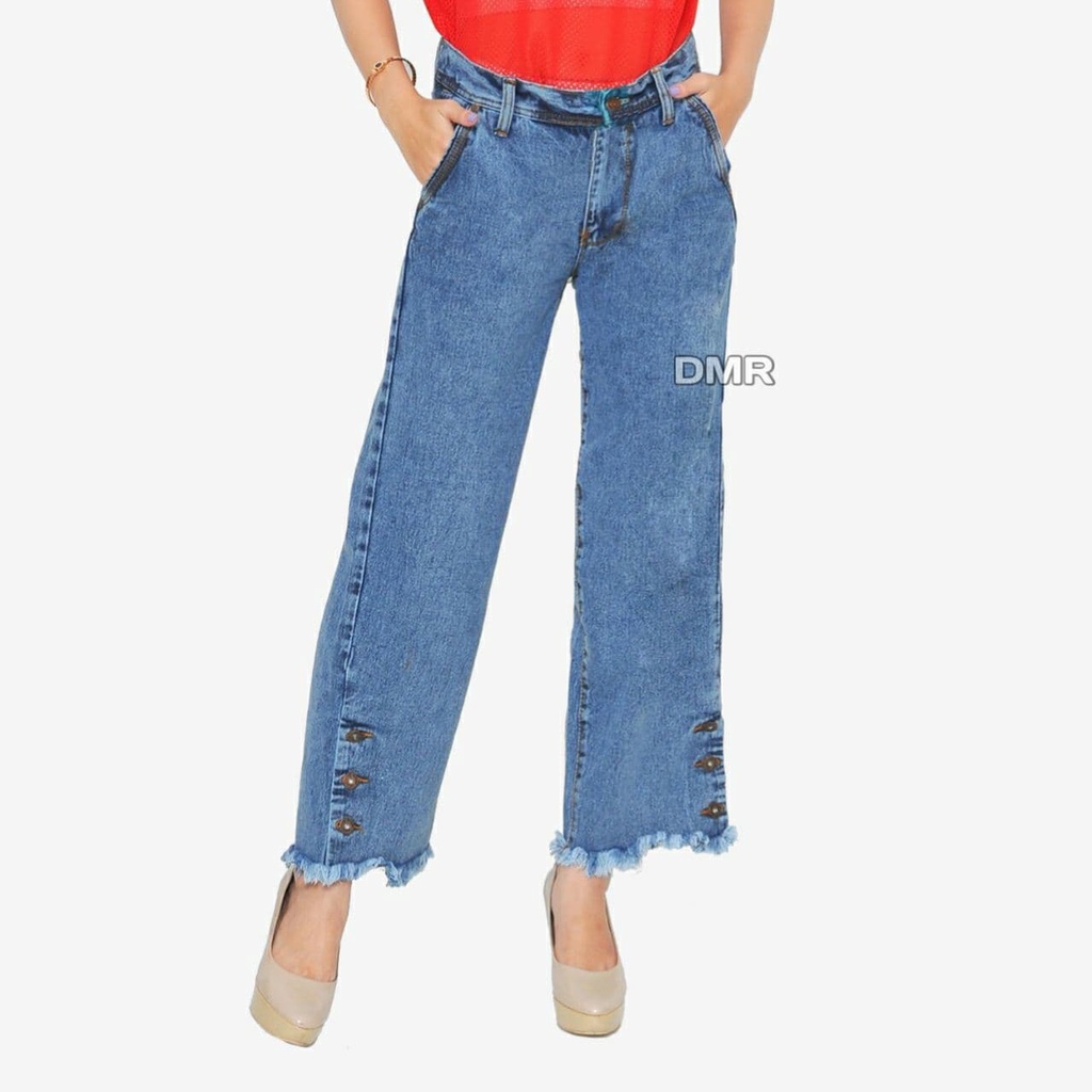 celana kulot jeans // rawis  rombe  premium // boyfriend jeans // levis wanita kekinian korean style
