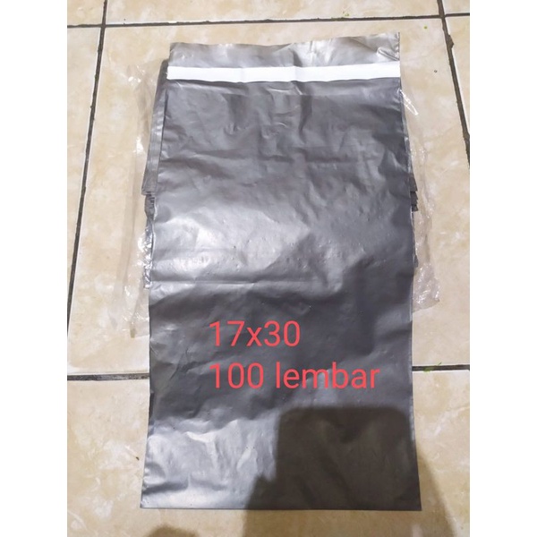 plastik polymailer silver 17x30 50 pcs