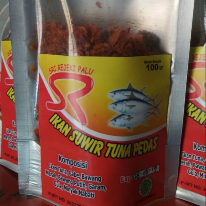 

Indahjaya_mart Palu Ikan suwir Tuna Pedas 100gr Sri Rejeki Oleh-oleh Khas Palu