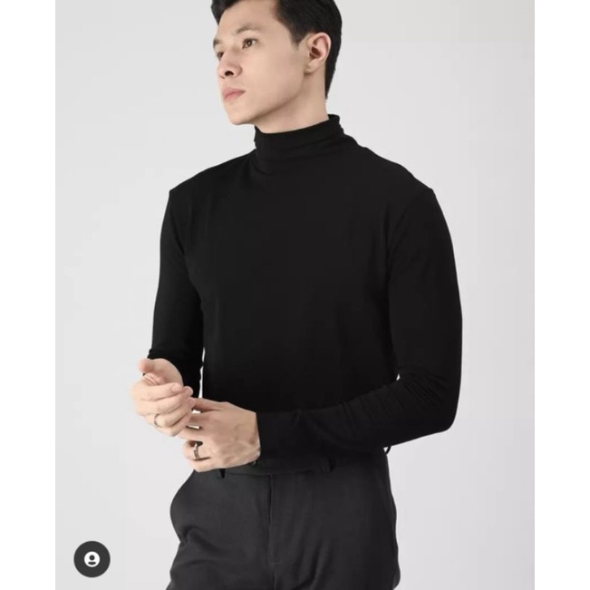 (READY) Coolbreeze Turtleneck Tees Black size L by MALE.ID