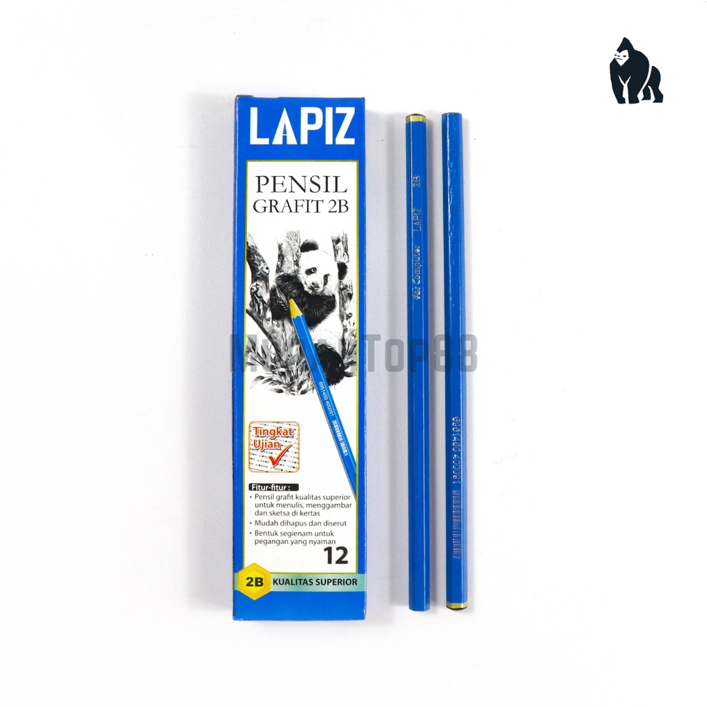 Jual Pencil 2B Biru Murah / Pensil Kayu Lapiz Komputer [ISI 12 PCS ...