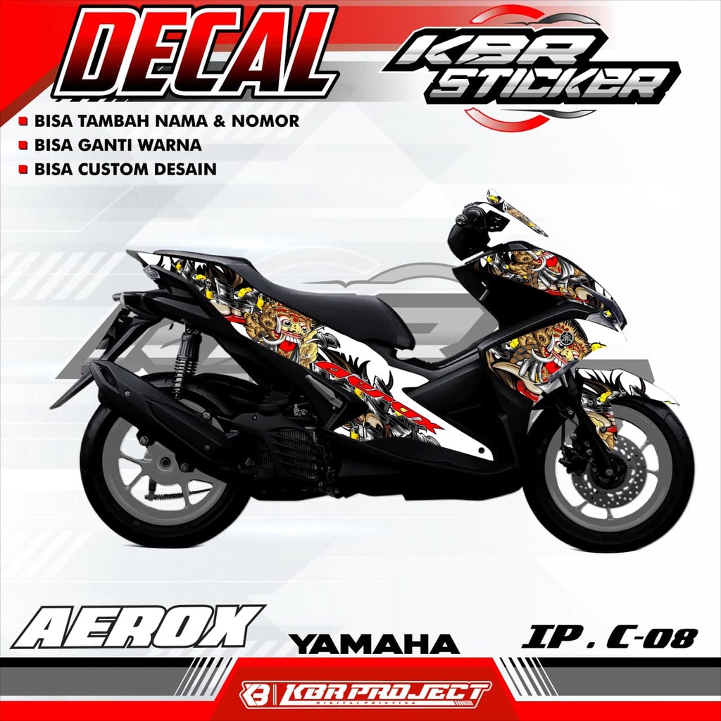 (COD) STICKER DECAL AEROX -  STICKER DECAL MOTOR AEROX.08