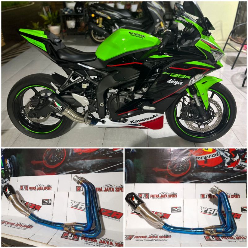 knalpot full system austin racing for zx25r ( pnp )