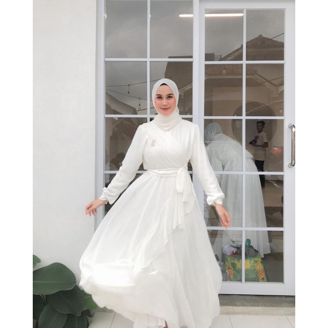 MEYHIRA DRESS CERUTY BABYDOLL BUSUI FRIENDLY/DRESS PREWEDDING FULL FURRING DRESS POLOS TERLARIS/FASHION MUSLIM WANITA/GAMIS RAYA SERIES/FAR MOSLEMSTORE