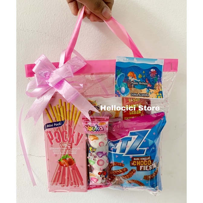 

PARCEL REQUESAN WARNA BINGKISAN SNACK KEMASAN ULTAH