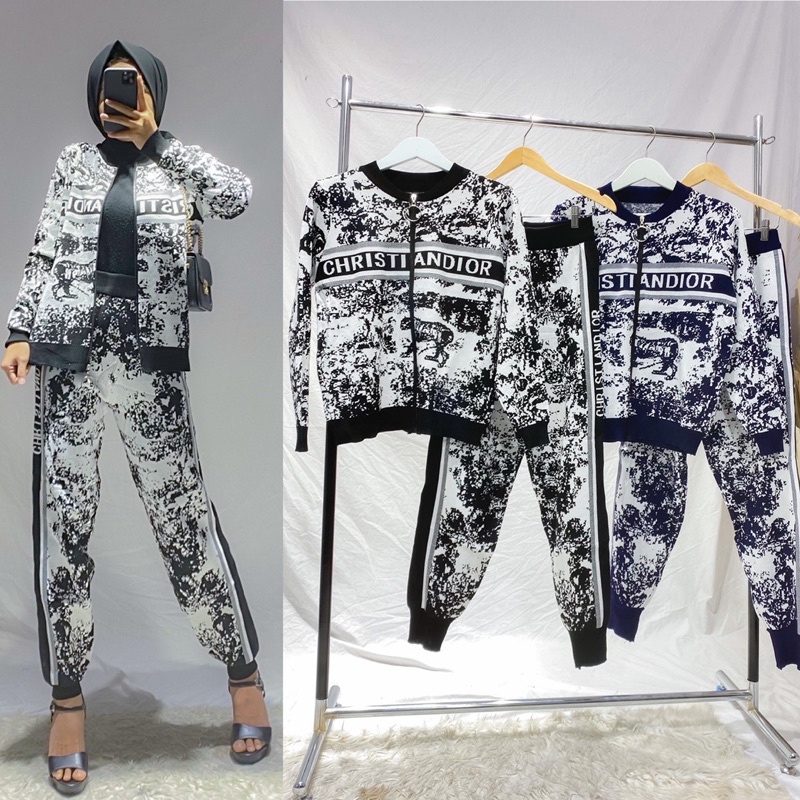 Setelan rajut christian Dior