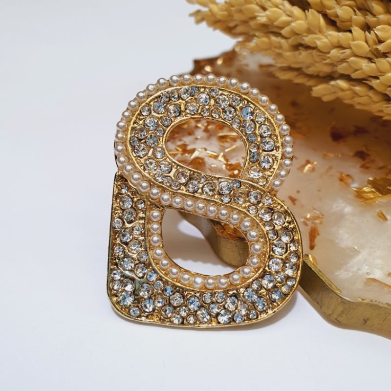 Brooch Buttonscarves KW / Bross Buttonscarves KW / Bross Button KW-04 Gold