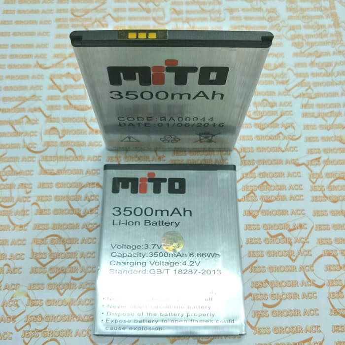 Baterai Battery Batre Double Power MITO A95 , BA-00044 BA00044