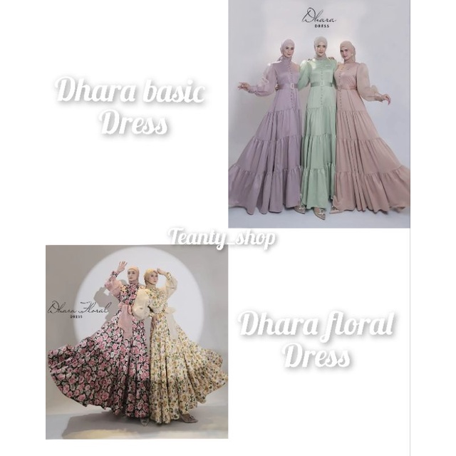 DHARA BASIC DRESS BY MK/DHARA FLORAL DRESS MISS KAMI ORIGINAL