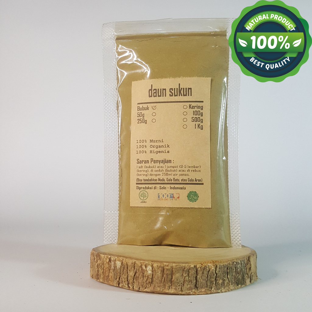 

DAUN SUKUN BUBUK 50 GRAM - Artocarpus Altilis - MURNI - JSR - RE