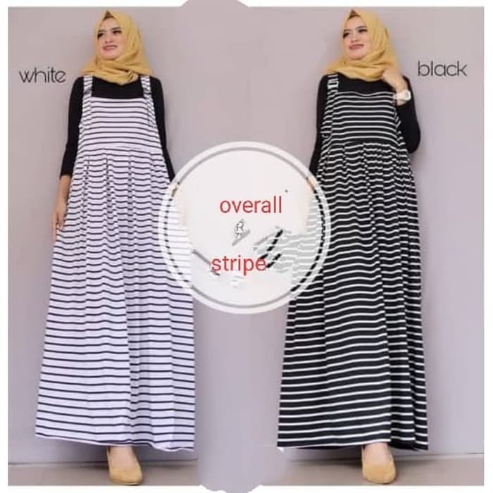 [Overall stripe RO]jumpsuit wanita sripe varian warna