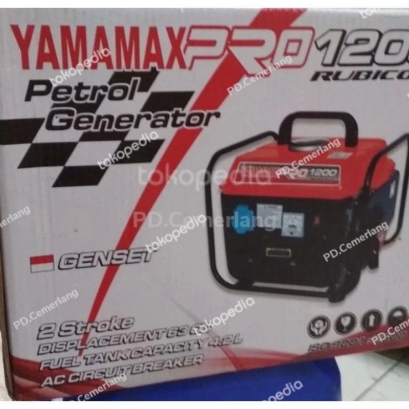 Genset Yamamax pro 1200 rubicon 750 watt 2 tak