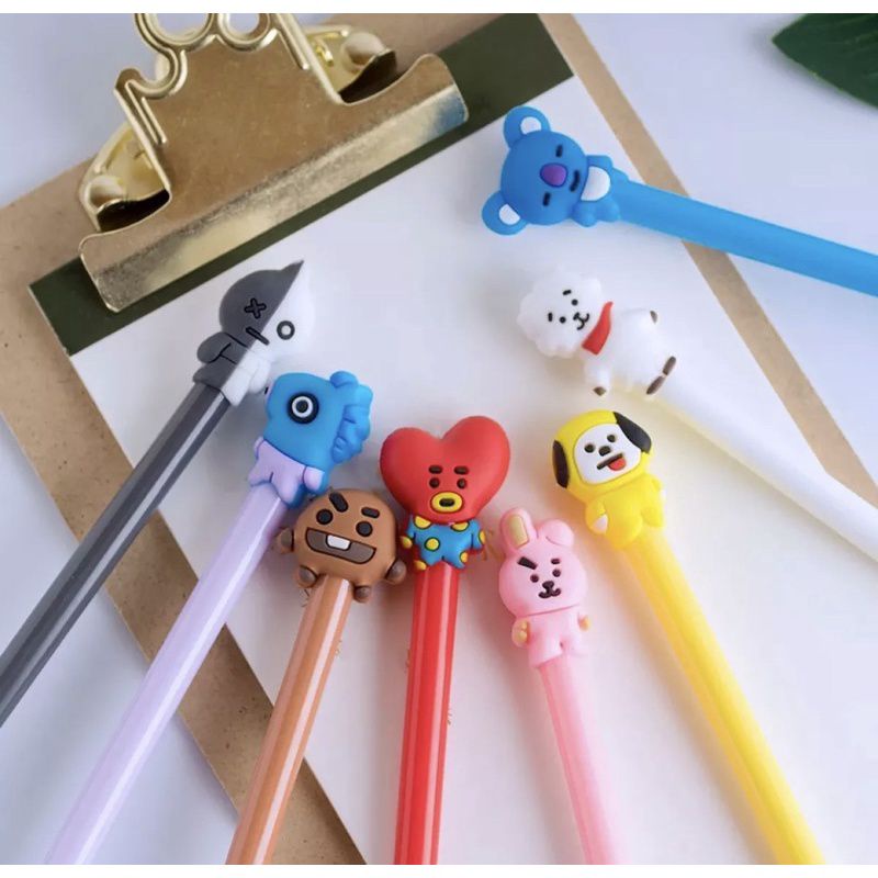

bolpoin bulpen tinta hitam fancy karacter lucu