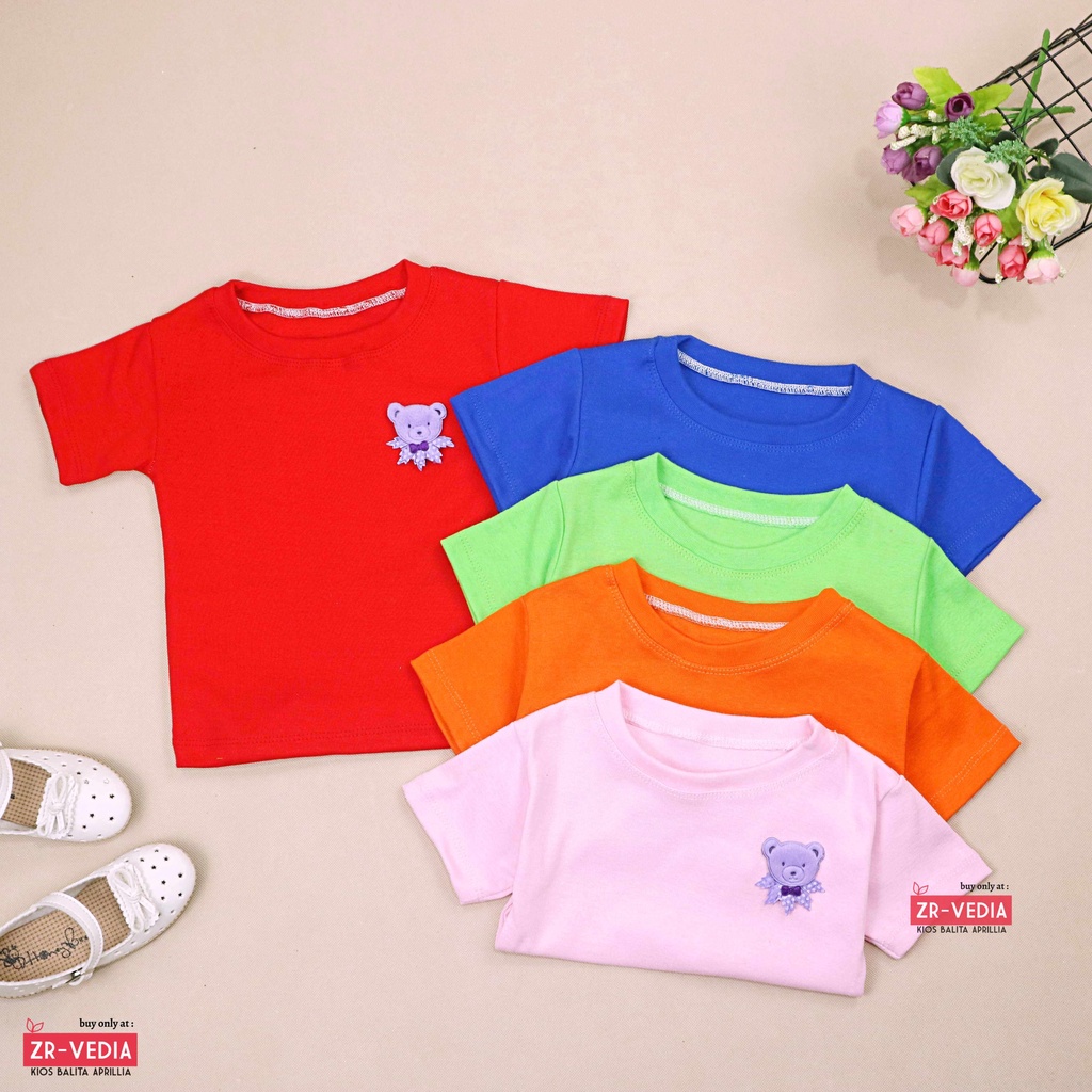 Lolipop Shirt uk 1-2 Tahun / Kaos Anak Perempuan Kids Baju Import Lengan Cewek Blus T-Shirt Polos