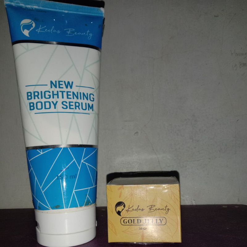 Kedas Beauty Sabun / Gold Jelly / Body Serum / body scrub/ kedas beauty medan/ original BPOM-Gold jelly, serum