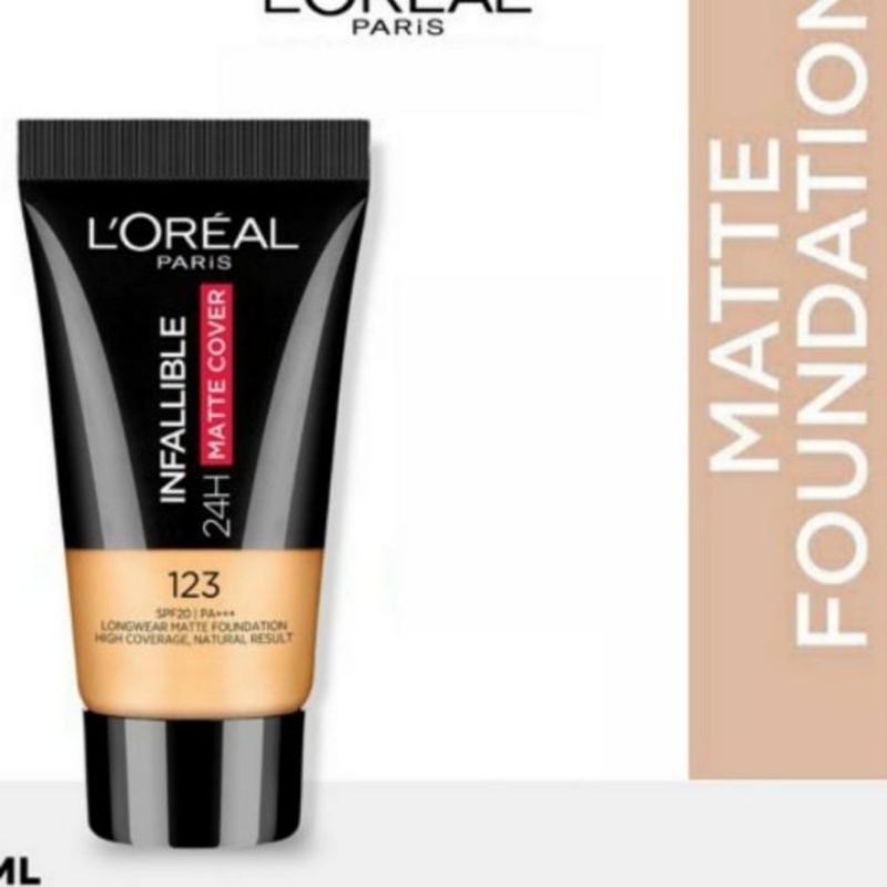 Loreal Infallible 24H Matte Cover Foundation 5ml - 123 Natural