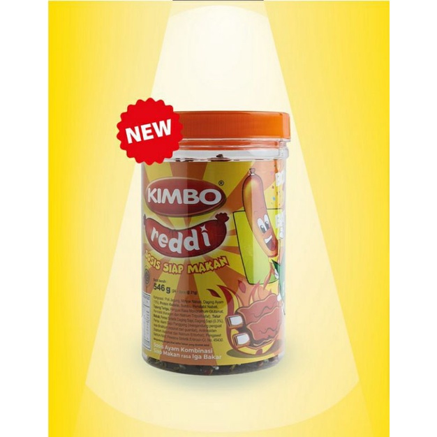 

KIMBO REDDI Sosis Ayam Rasa Iga Bakar Kemasan Toples