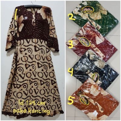 Yuli - Longdrees/sekdres Maura Jumbo Ld 120-130 Cm/pb 125 Cm Batik Cap Pekalongan