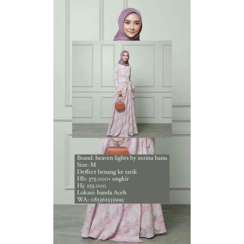 Preloved Heaven Lights By Zerina Banu Dress Gamis / Heavenlightsbyzb / PL HLBYZB HLZB