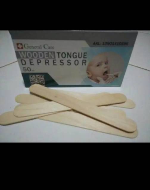 Spatel Kayu / Tongue spatel / wooden tongue depressor General Care