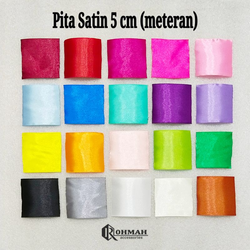 

Pita Satin 5 cm (meteran)
