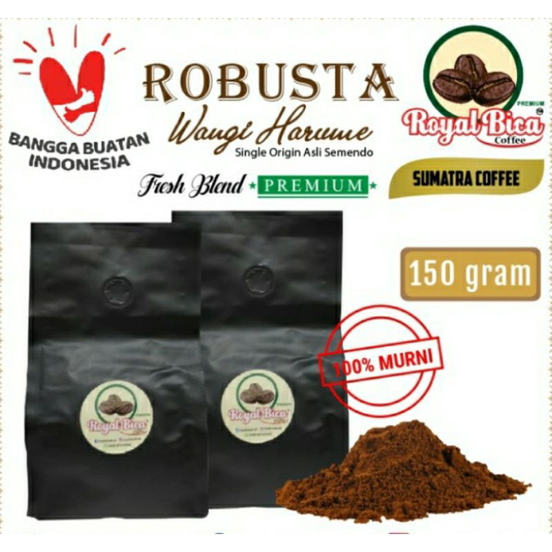 

Delapakprilli Kopi Bubuk Robusta Semendo Wangi 150 gram