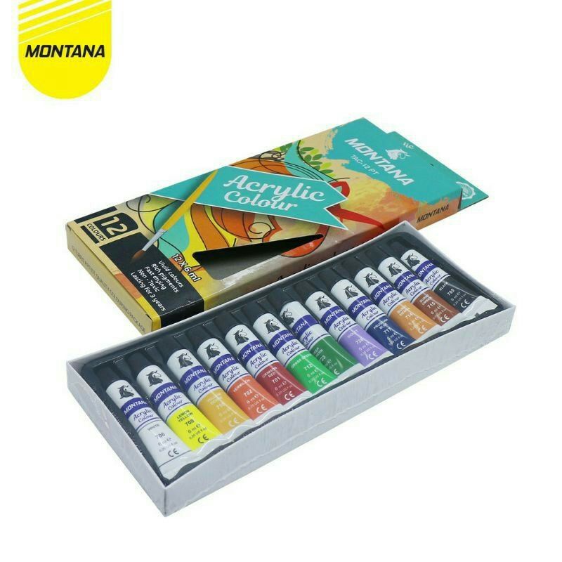 

Cat Acrylic Montana TAC-12PT 12 Warna 6 Ml