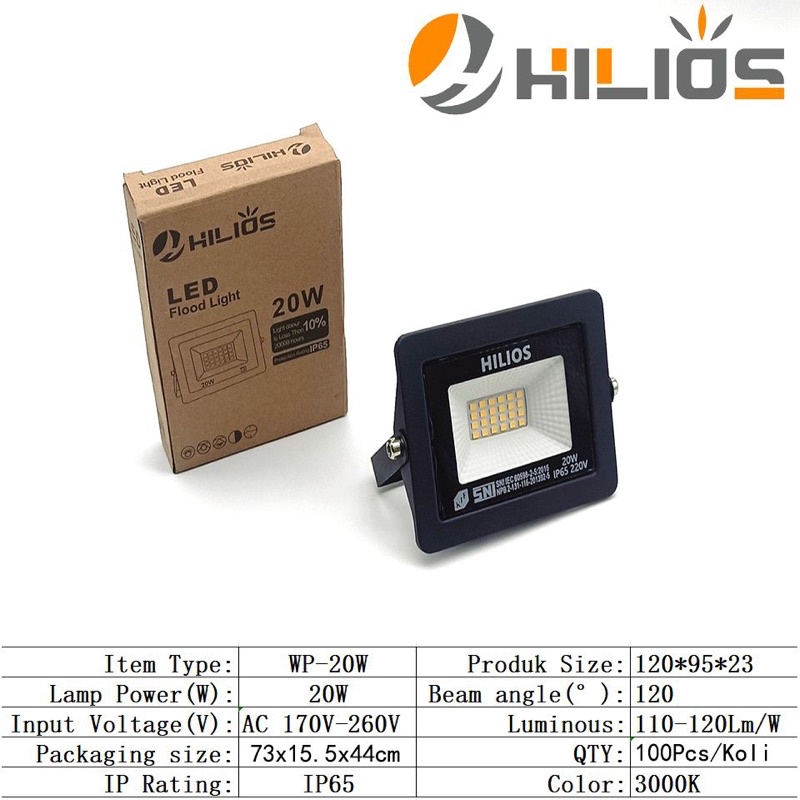 hilios led flood light 50w warm white