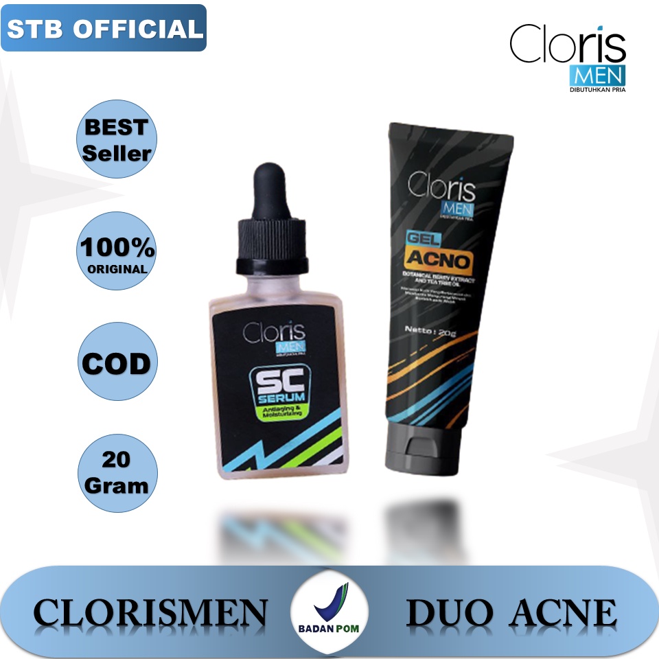 Clorismen Acne Series Perawatan Wajah Berjerawat Menyamarkan Bopeng Bekas Jerawat Wajah Pria Muka Cowok