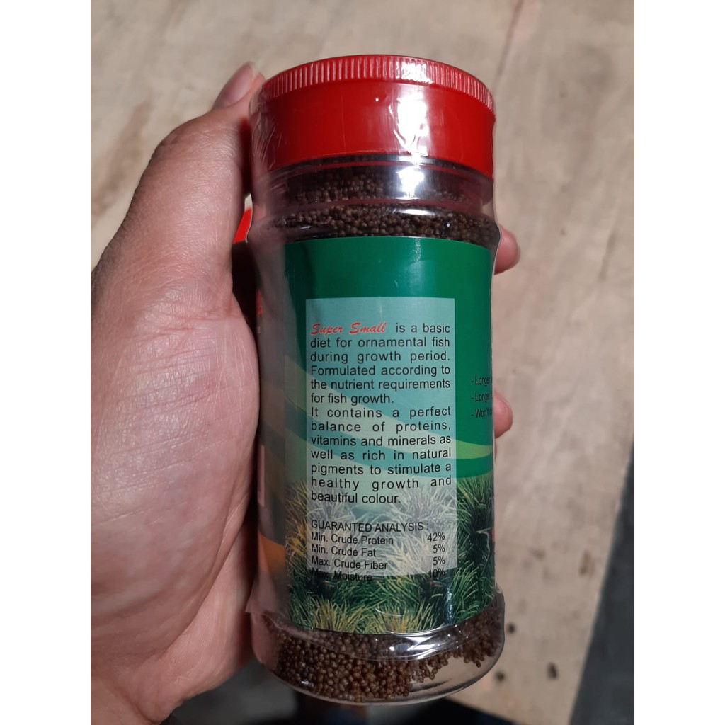 Pelet Halus SUPER SMALL 120Gr - Pakan Ikan Kecil PALING MURAH